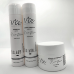 Kit Reconstrução Capilar Vie 300ml - Shampoo, Condicionador e Máscara