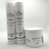 Kit Reconstrução Capilar Vie 300ml - Shampoo, Condicionador e Máscara